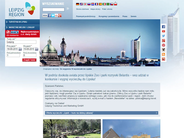 Aufgelegte Website in polnischer Sprache Aufgelegte Website in polnischer Sprache
