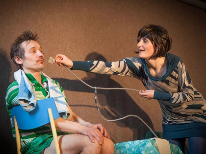 Freilufttheater gespielt vom Theater-Pack Leipzig im Garten des Schillerhauses