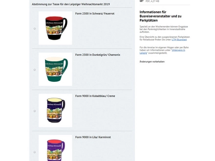 Neue Tasse für den Leipziger Weihnachtsmarkt 2019 wird gesucht