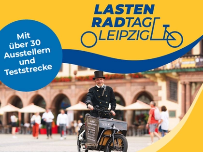 Stiftung Bürger für Leipzig mit "Radeln ohne Alter" beim Lastenradtag