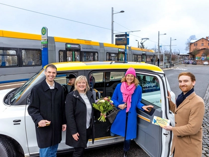 Leipziger Verkehrsbetriebe begrüßen den 333.333. Flexa-Fahrgast