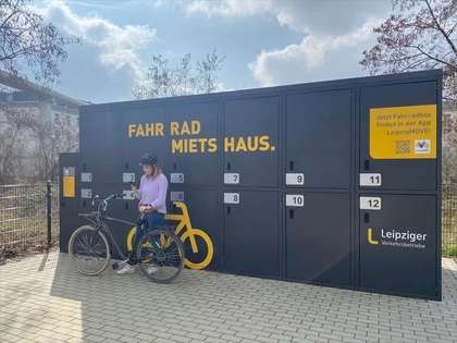 Stadt Leipzig nimmt Fahrradboxen für Pendler in Betrieb