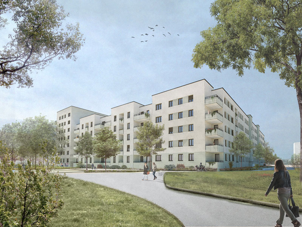 Visualisierung Samuel-Lampel-Straße, Visualisierung: Bietergemeinschaft W&V mbpk 