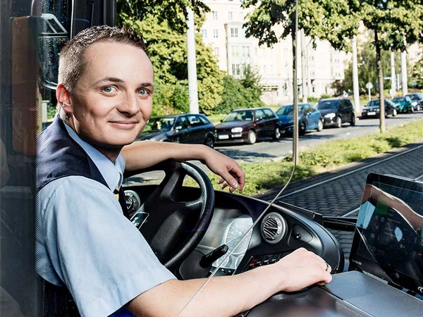 Busfahrer bei den Leipziger Verkehrsbetrieben, Foto: Leipziger Gruppe