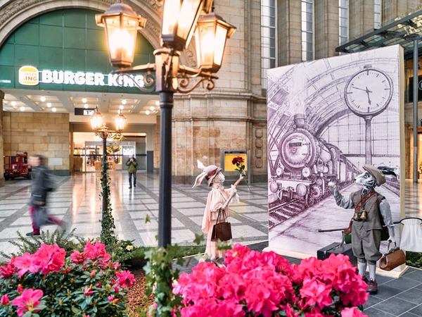 Osteraufbau in den PROMENADEN Hauptbahnhof Leipzig, Foto: Daniel Reiche