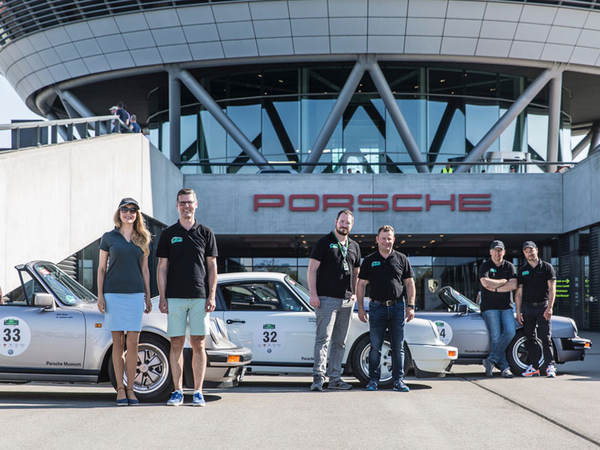 Das Porsche-Team hat den zweiten Tag der "Sachsen Classic" 2019 erfolgreich gemeistert, Foto: Porsche AG