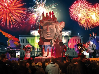 Fünf Bürgerpicknicks eröffnen das StadtFestSpiel "Lipsias Löwen" in Leipzig