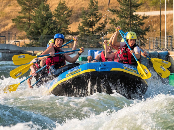 Wildwasser-Rafting im Kanupark, Foto: Kanupark Markkleeberg