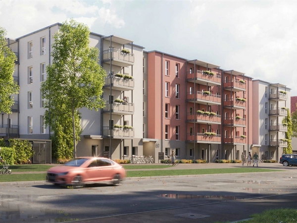 LWB Neubau Essener Straße, Visualisierung: Dennis Behrens / FANGPUNKT, Quelle: LWB