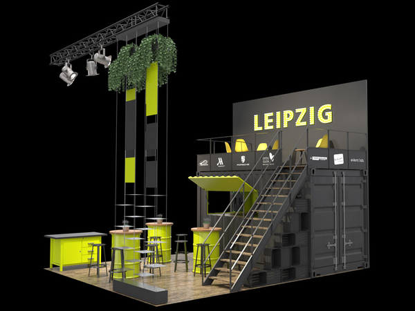 Leipzig-Stand auf der IMEX 2019, Grafik: event lab