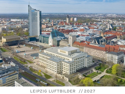 Leipzig von oben: Der exklusive Luftbildkalender 2027 ist erschienen
