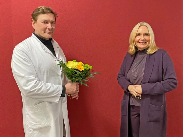 PD Dr. Jörg Böhme und Geschäftsführerin Dr. Iris Minde, Foto: Klinikum St. Georg