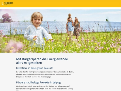 Leipziger Stadtwerke starten Projekt Bürgersparen