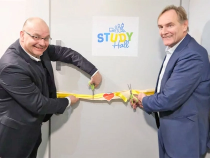 Die Study Hall in Leipzig-Grünau bietet moderne Lernbedingungen