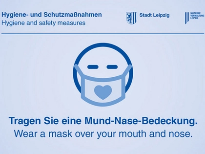 Mund-Nasen-Bedeckung in allen Verwaltungsgebäuden der Stadt Leipzig Pflicht
