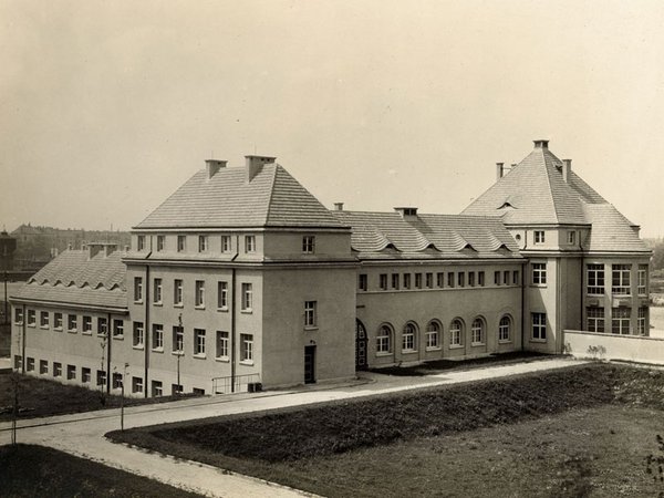 Veterinär-Physiologisches-Institut: Ansicht des Gebäudes der Forschungsabteilung, um 1925. Foto: Universitätsarchiv Leipzig
