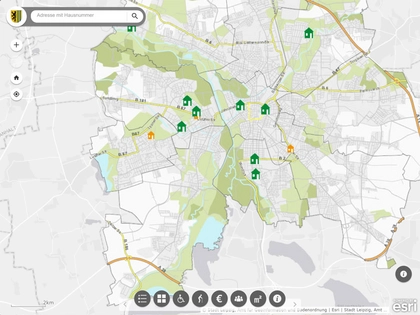 Online-Karte informiert über freie Sozialwohnungen in Leipzig