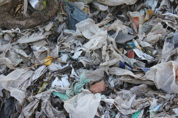 Abgesiebte Plastikanteile