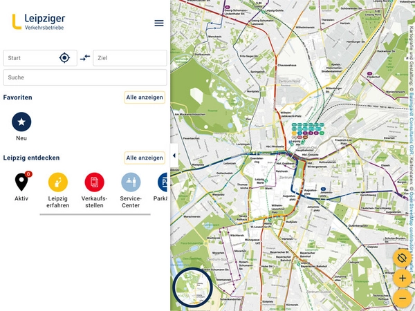 Interaktiver Liniennetzplan: liniennetz.L.de Interaktiver Liniennetzplan: liniennetz.L.de