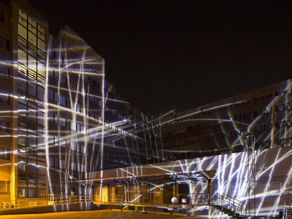 Lichtraum 4 eröffnet im Park und Innenhof der ehemaligen Stasi-Zentrale