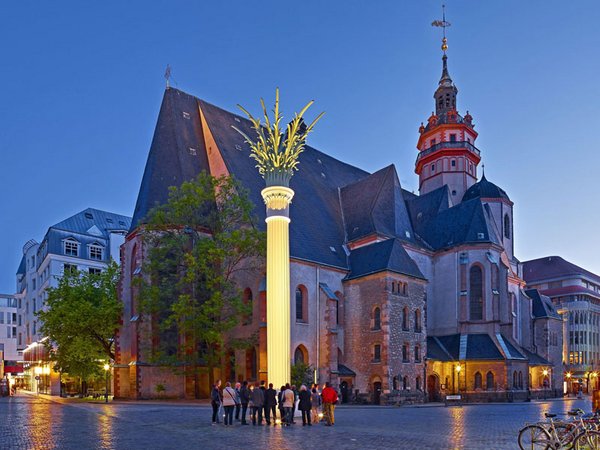 Nikolaikirche - zentraler Ausgangspunkt der Friedlichen Revolution 1989, Foto: PUNCTUM