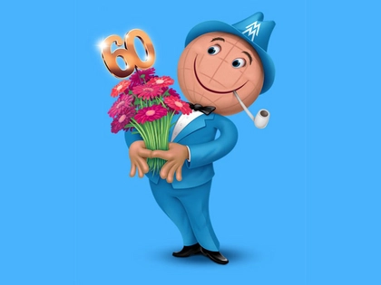 Das Messemännchen der Leipziger Messe feiert 60. Geburtstag