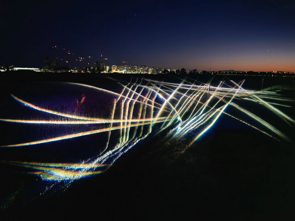 LICHTSPUREN in Seestadt Aspern – Wien 2018, Foto: Victoria Coeln
