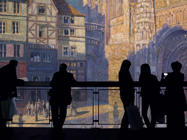 Panorama im Panometer Leipzig: Die Kathedrale von Monet, Foto: asisi 