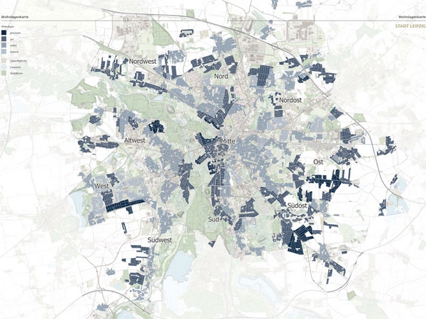 Wohnlagenkarte Leipzig, Foto: von Poll Immobilien GmbH