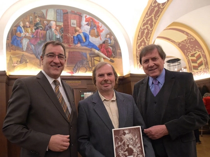 Neues Wandgemälde von Volker Pohlenz im Auerbachs Keller Leipzig