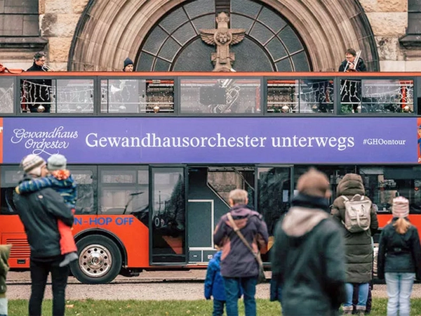 Konzertbus des Gewandhausorchesters tourt im Advent wieder durch Leipzig, Foto: Tom Thiele