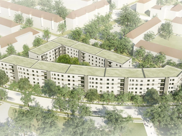 Visualiserung Gaußstraße in Leipzig-Leutzsch, Visualiserung: thoma architekten
