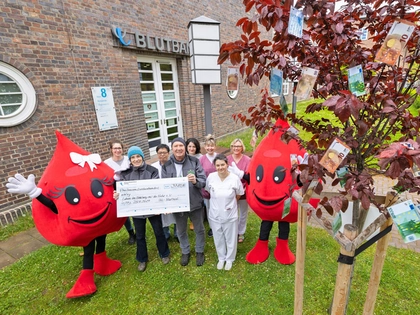 Blutspender und Blutspenderinnen des UKL setzen erneut Zeichen für den Umweltschutz