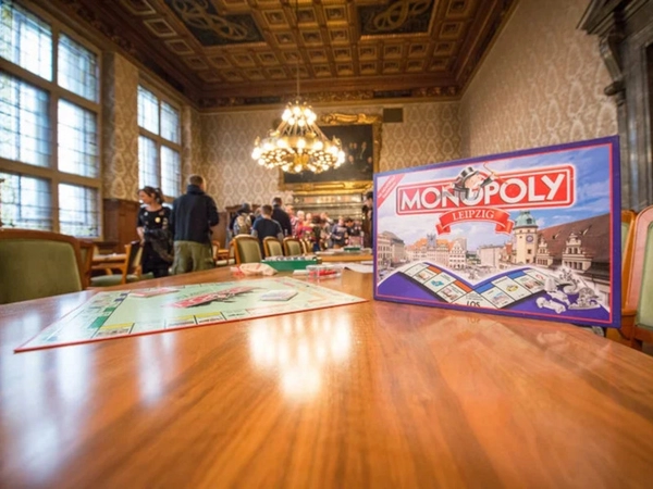 Monopoly-Leipzig-Stadtmeisterschaft im Ratsplenarsaal des Neuen Rathauses, Foto: Eric Kemnitz