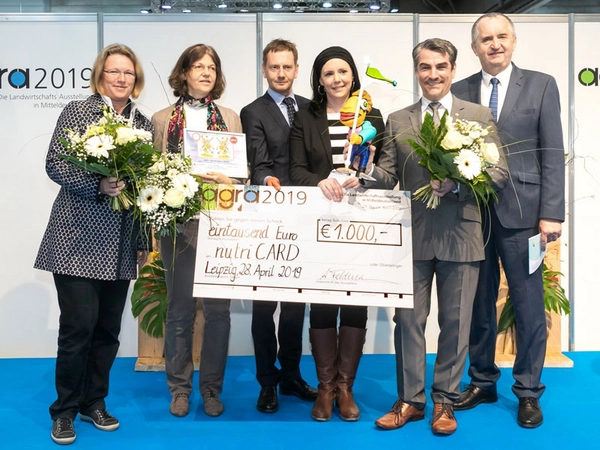 Preisübergabe auf der Messe agra, Foto: nutriCARD