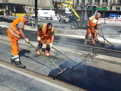 Arbeiten an Zentralhaltestelle Hauptbahnhof kommen gut voran