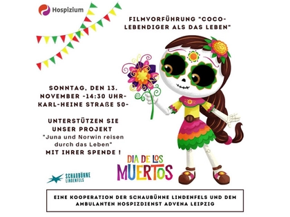 Filmvorführung „Coco - Lebendiger als das Leben“ in der Schaubühne Lindenfels Leipzig