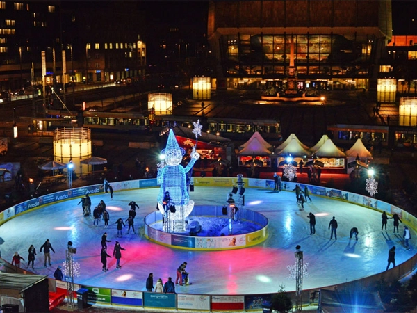 Leipziger Eistraum auf dem Augustusplatz, Foto: Stadt Leipzig