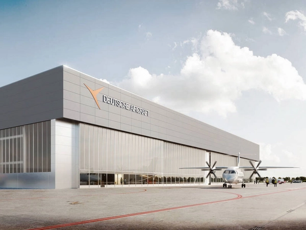 Bau der Endmontagelinie für die D328eco am Flughafen Leipzig/Halle, Foto: Drees&Sommer SE