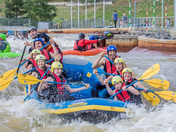Rafting im Kanupark, Foto: Kanupark Markkleeberg