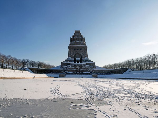 Völkerschlachtdenkmal in Leipzig im Winter, Foto: Elli Flint