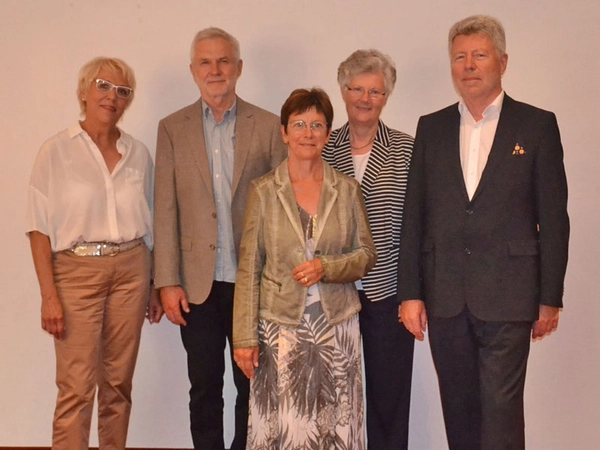 Die Mitglieder des Aufsichtsrates: Martina Wilde, Dietmar Kupfer, Angelika Haase (Schriftführerin), Prof. Dr. Ulrike Gröckel (stellv. Vorsitzende), Dr. Alexander Voß (Vorsitzender), Foto: Wohnungsgenossenschaft Lipsia eG