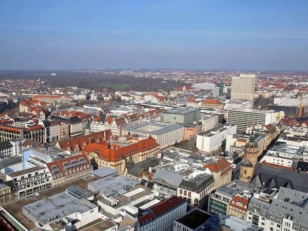 Blick über die Leipziger Innenstadt, Foto Andreas Schmidt
