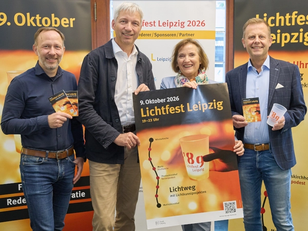 Lichtfest Leipzig 2026: Pressekonferenz, Foto: PUNCTUM / Alexander Schmidt
