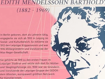 Gedenktafel in Leipzig für Edith Mendelssohn Bartholdy