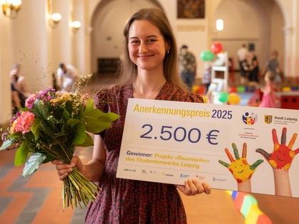 Studentenwerk erhält Familienfreundlichkeitspreis 2025 der Stadt Leipzig für „RaumTeiler“