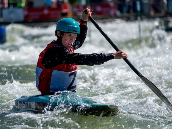 Kanuslalom: Lena Stöcklin / LKC, Foto: Franz Anton