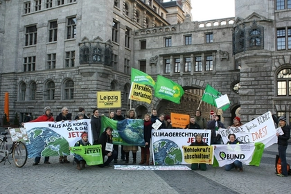Anti-Kohle-Protest zum Global Divestment Day in Leipzig