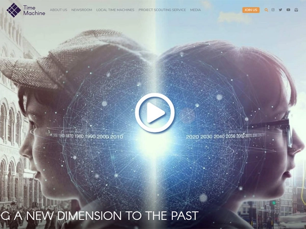 Internetseite der Time Machine Europe