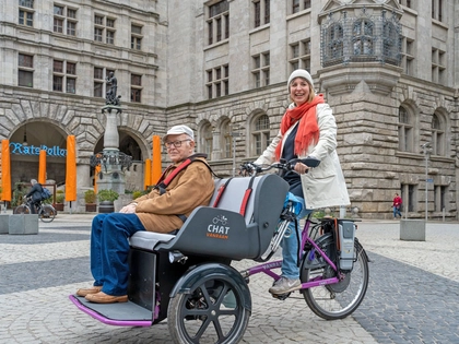In der Rikscha von Leipzig nach Kopenhagen